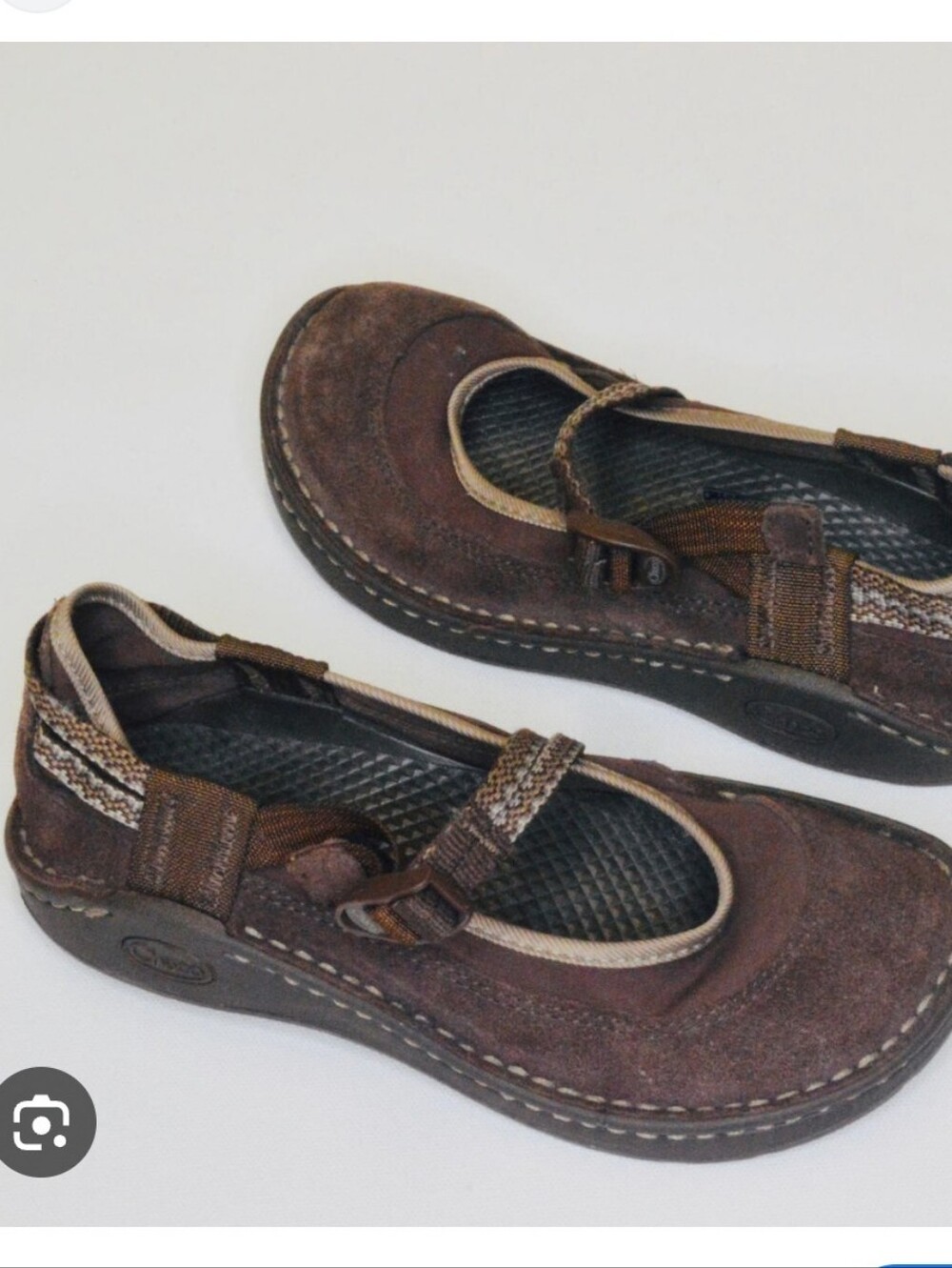 CHACO MARY JANE SANDALS hiking Toddler 12 Girls Brown Mary Jane Boho Shoes